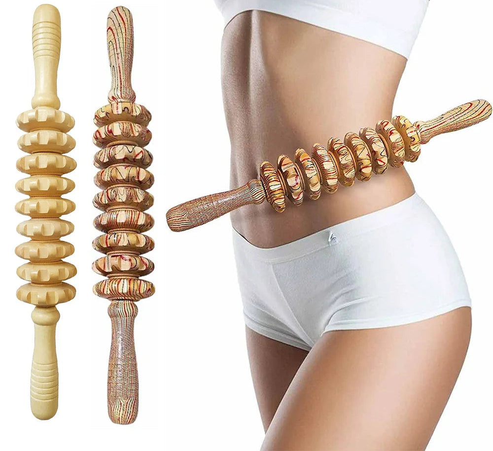 Rollers Wooden Massager Handheld