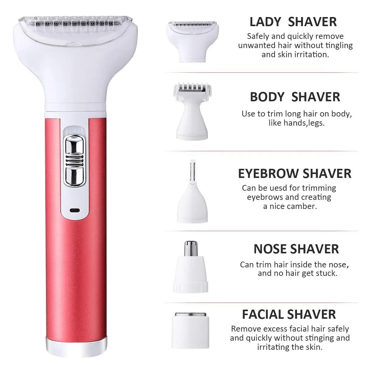 Electric Shaver Intimate Care Women's All-in-One