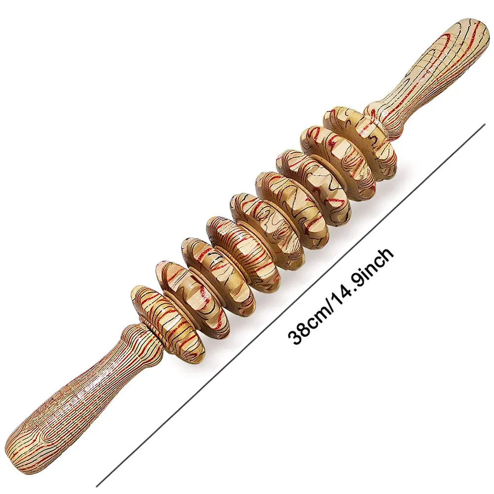 Rollers Wooden Massager Handheld