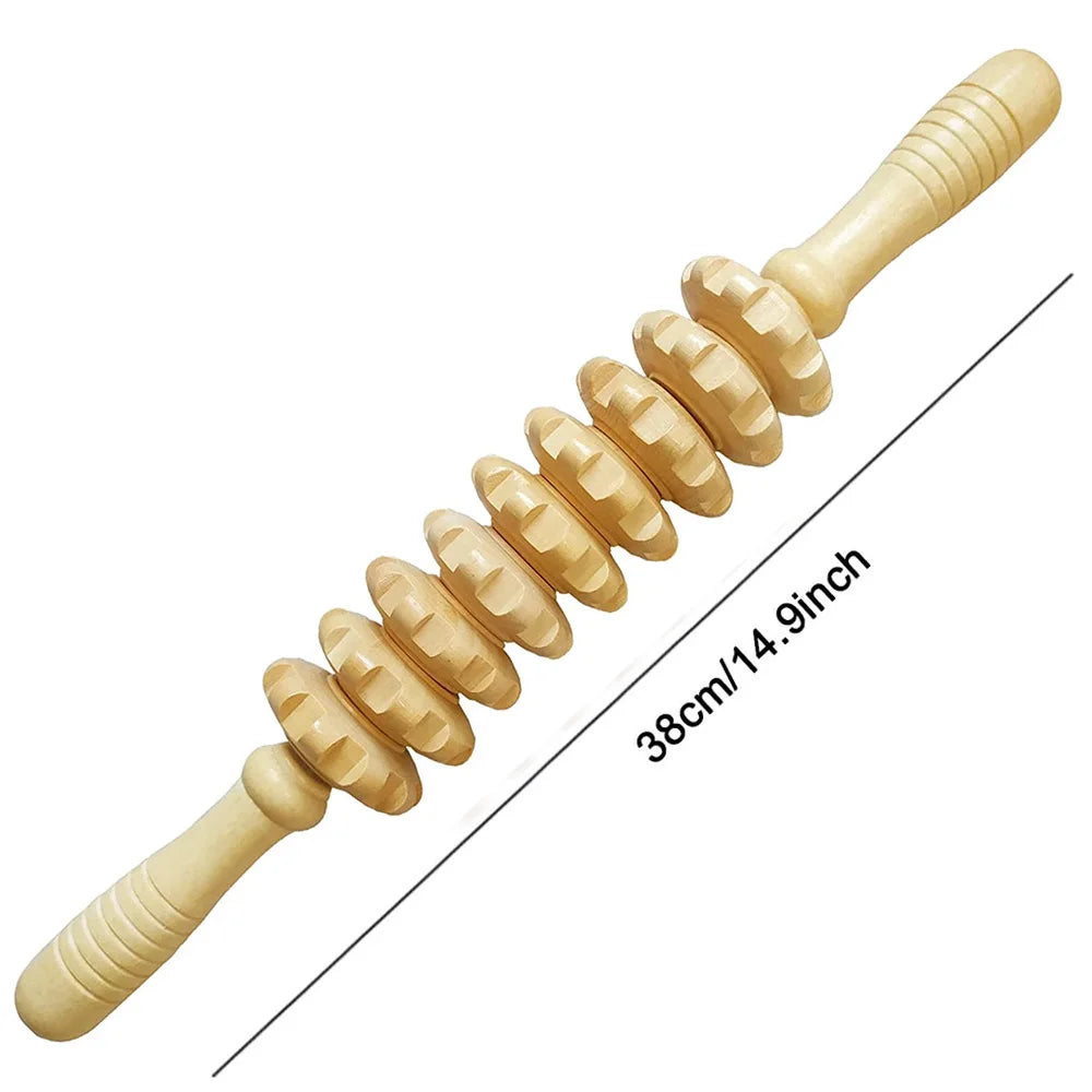 Rollers Wooden Massager Handheld