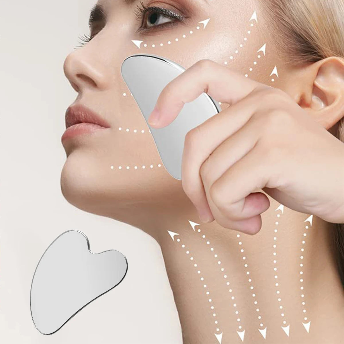 Stainless Steel Gua Sha Scraper Skin Beauty Care Face